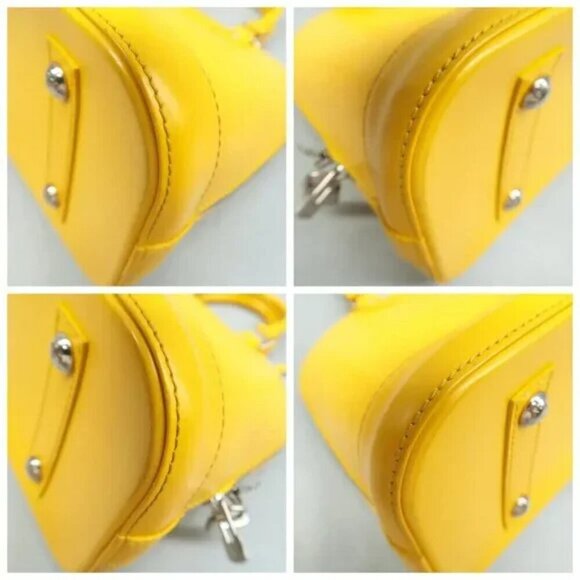 100% Authentic Louis Vuitton Alma Yellow EPI Leather Tote - Picture 6 of 12
